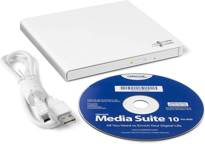 Externer LG/Hitachi Brenner Dual Layer USB DVD CD/RW PC GP57EW40