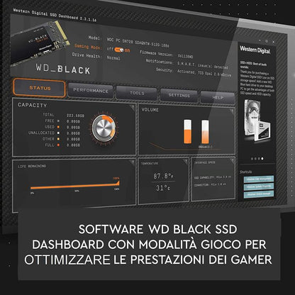 Western Digital Ssd Interno Gaming 2Tb Sn750 M.2 Wd Black Pcie Nvme 3.0