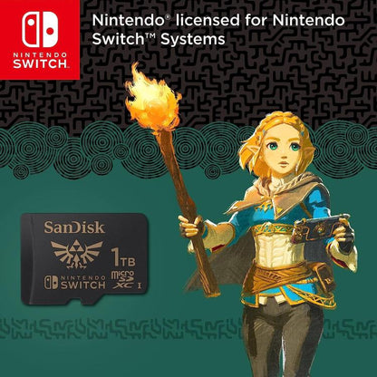 Nintendo Switch Sandisk Microsdxc 1Tb Speicher Micro SD Offizielle Zelda Karte