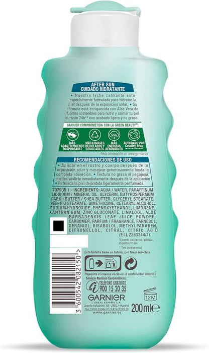 Garnier Ambre Solaire After Sun Beruhigende Feuchtigkeitsmilch mit Aloe Vera 200ml