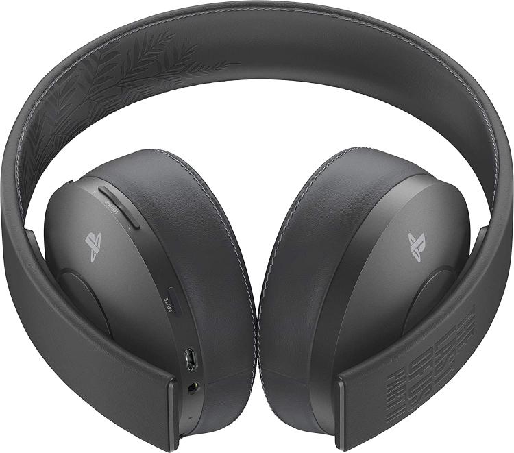 CUFFIE PS4 GOLD WIRELESS HEADSET THE LAST OF US PART 2 GAMING PLAY STATION 4 PS5