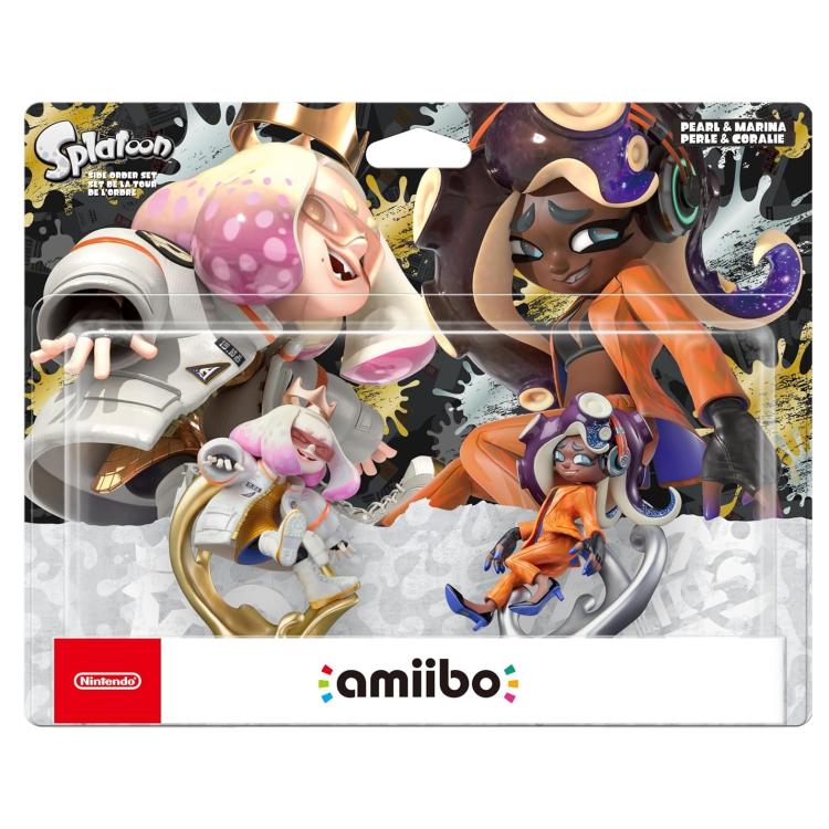 Amiibo Splatoon 3 Perla & Marina Nintendo Switch Set Turm der Ordnung