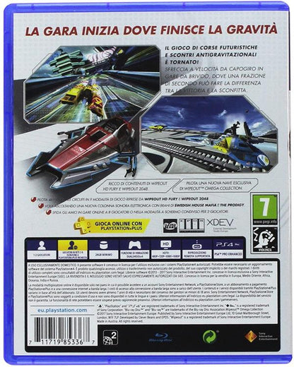 Wipeout Omega Collection PS4 Video Game Italian Playstation 4 Game VR Viewer