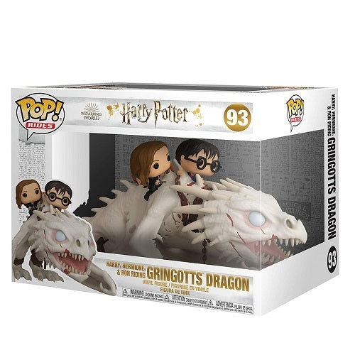 Funko Pop! Rides Harry Potter! (93) Gringotts Dragon W/ Harry Ron & Hermione