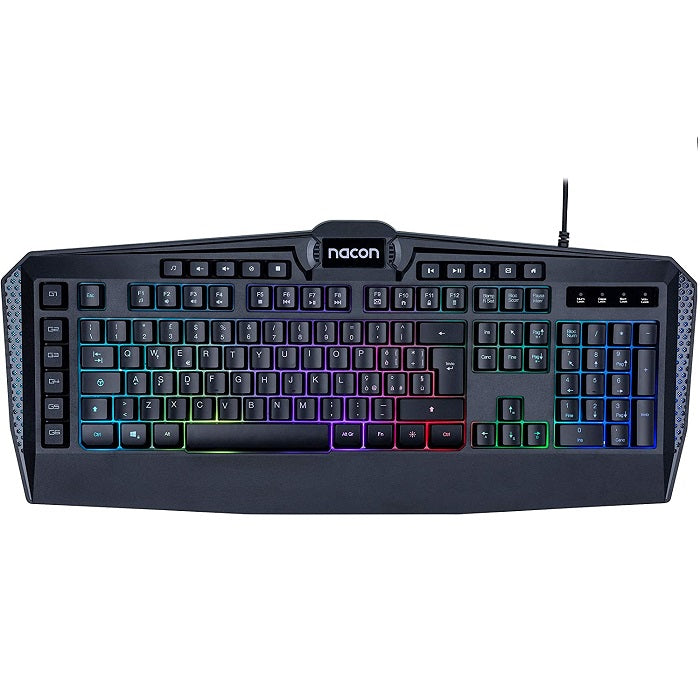 Nacon Gaming-Tastatur LED CL-210 PC Windows RGB 6 programmierbare Makrotasten USB