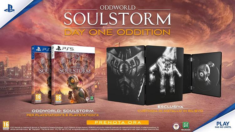 Oddworld: Soulstorm Day One Special Steelbook Edition PS5 Spiel Italienisch