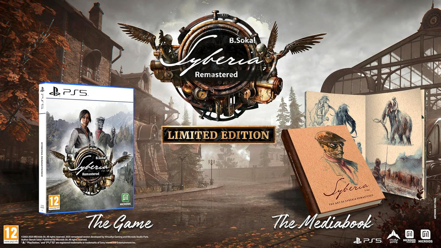 Syberia Remastered - Limited Edition PS5 Italienisches Spiel Neu Versiegelt