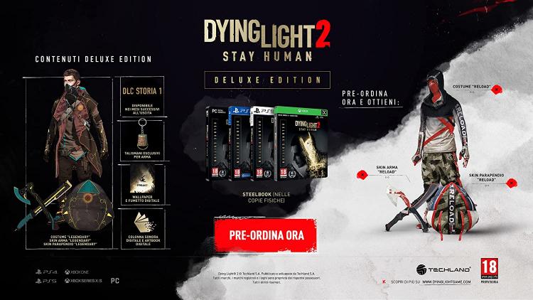 Dying Light 2 Stay Human Deluxe Edition PS4 Italienisch Konsole PS5 Playstation