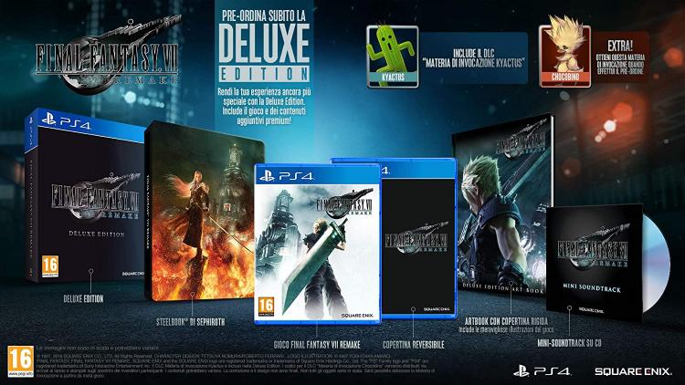 Final Fantasy VII 7 Remake Deluxe Limited Edition PS4 Italienisch EU Playstation 4