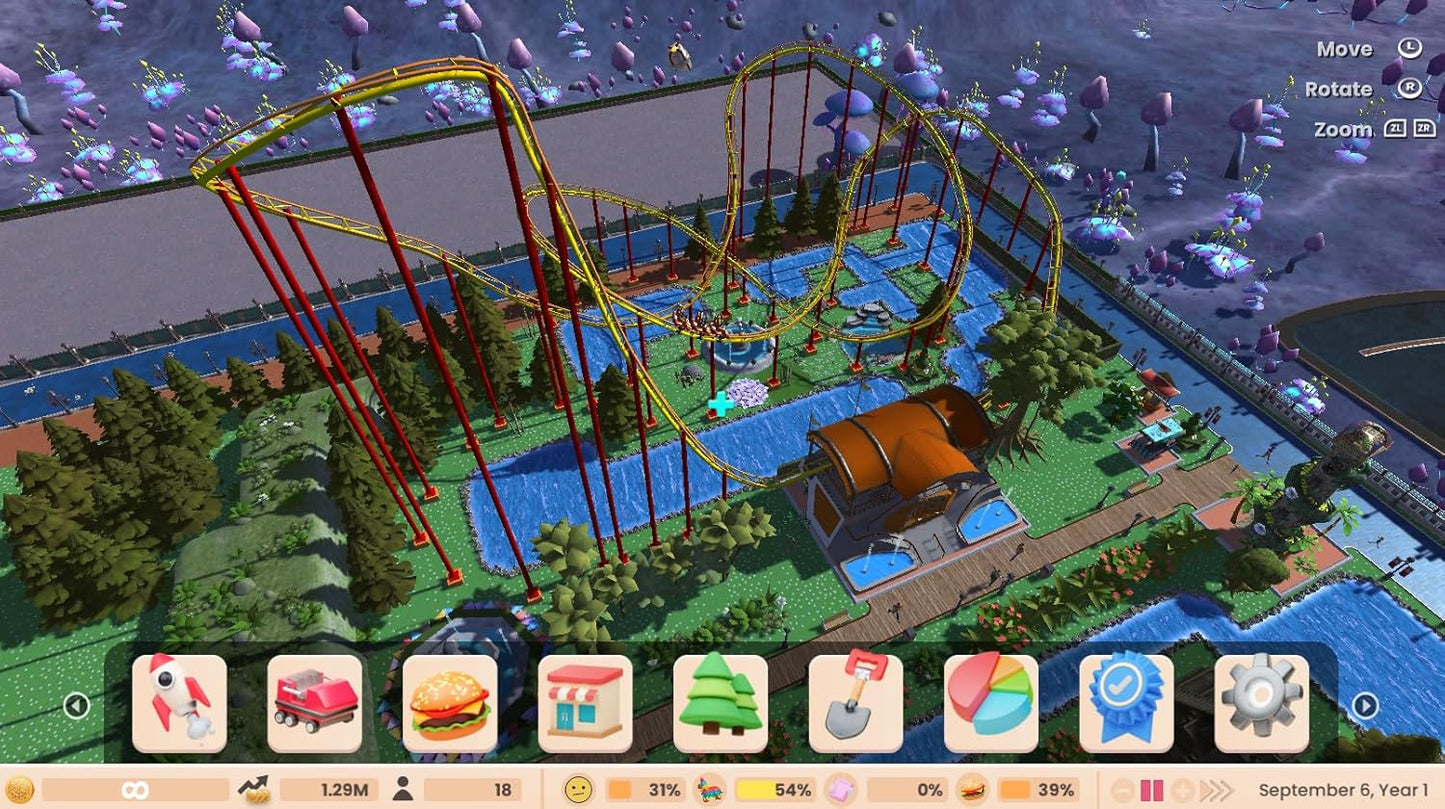 Roller Coaster Tycoon Adventures Deluxe PS4 Spiel Neu Versiegelt
