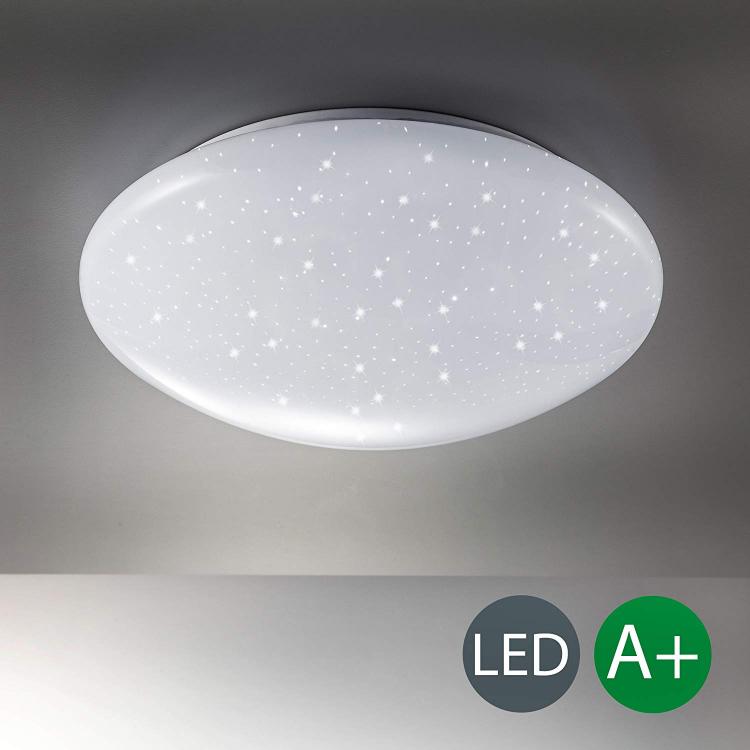 LED-Deckenleuchte 15W Rund Sternenhimmel-Effekt Glitzer Kronleuchter