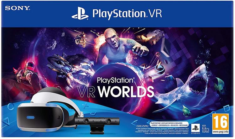 Playstation VR - MK5 Headset PS4 Sony PlayStation 4 + Camera + VR Worlds 3D HDR