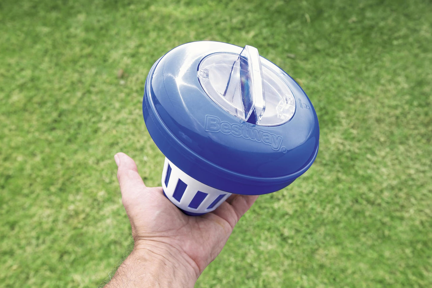 Dispenser cloro galleggiante 16,5 cm regolabile pastiglie