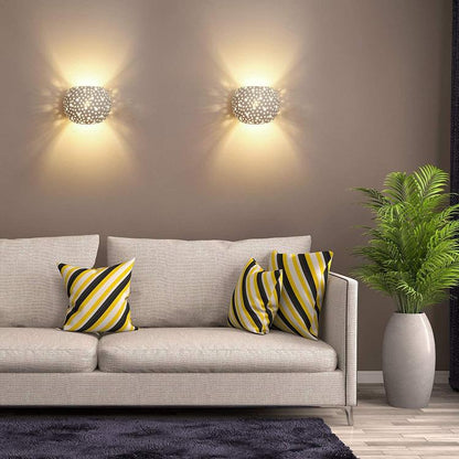 Universe Double Emission Perforated Plaster Wall Light G9 Indoor Lamp