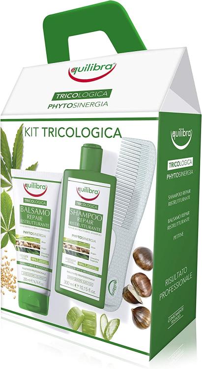 Equilibra Aufbaupflege Trichologisches Shampoo Spülung Kamm