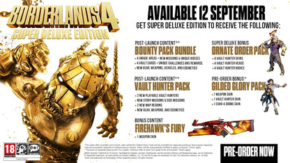 Borderlands 4 Super Deluxe Edition Steelbook PS5 Videospiel EU Mehrsprachig