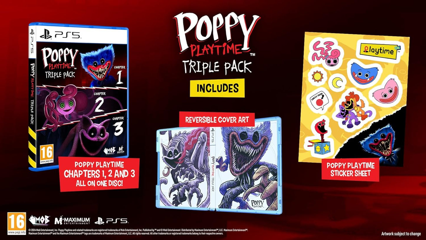 Poppy Playtime Triple Pack PS5 PlayStation 5 Spiel Neu Versiegelt 3 Spiele Ita