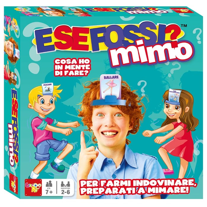 E Se Fossi? Mime Gesellschaftsspiel mit Bildkarten Gruppenspiel 2-6 Spieler