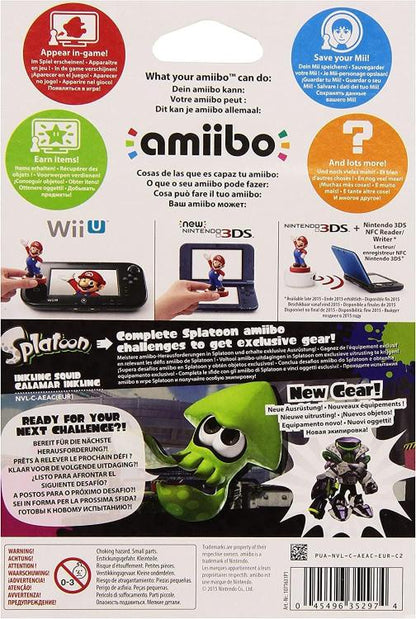 AMIIBO SPLATOON INKLING SQUID NINTENDO SWITCH STATUA DA COLLEZIONE CALAMARO
