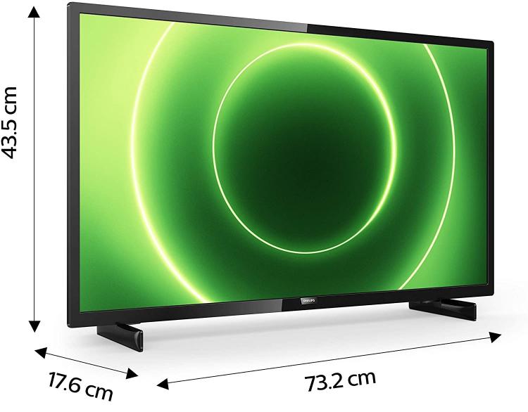 Philips Smart TV 32" LED Full HD DVB/T2/S2 32PFS6805/12 WiFi Netflix PS4 Schwarz