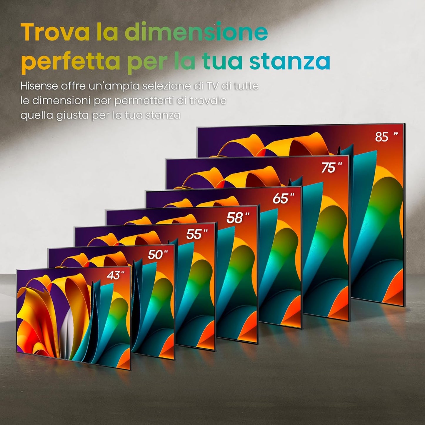 Hisense Smart TV 50" UHD 4K Ultra HD 50A6N Led Android Wi-Fi Hdr NERO