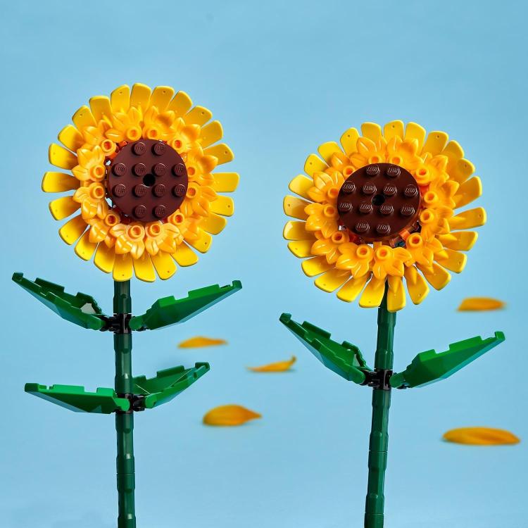 Lego -Creator Sonnenblumen Zierblumen 40524 Hausdekoration Bau 25Cm