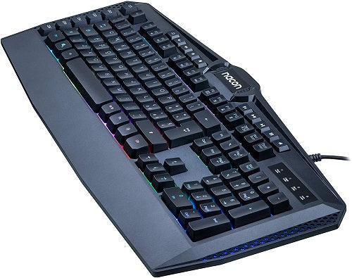 Nacon Gaming-Tastatur LED CL-210 PC Windows RGB 6 programmierbare Makrotasten USB