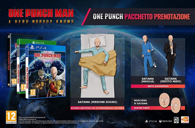 One Punch Man: A Hero Nobody Knows Ps4 Italiano Videogioco Playstation 4 Nuovo