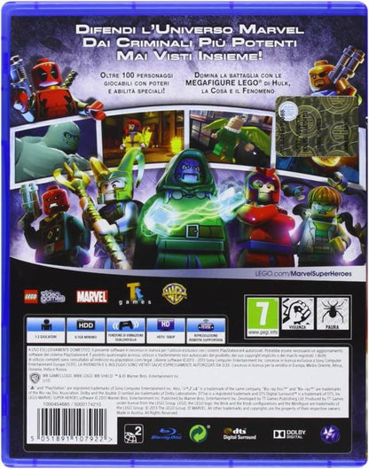 Lego Marvel Super Heroes Ps4 Spiel Videospiel Playstation 4 Italienisch Neu Ita