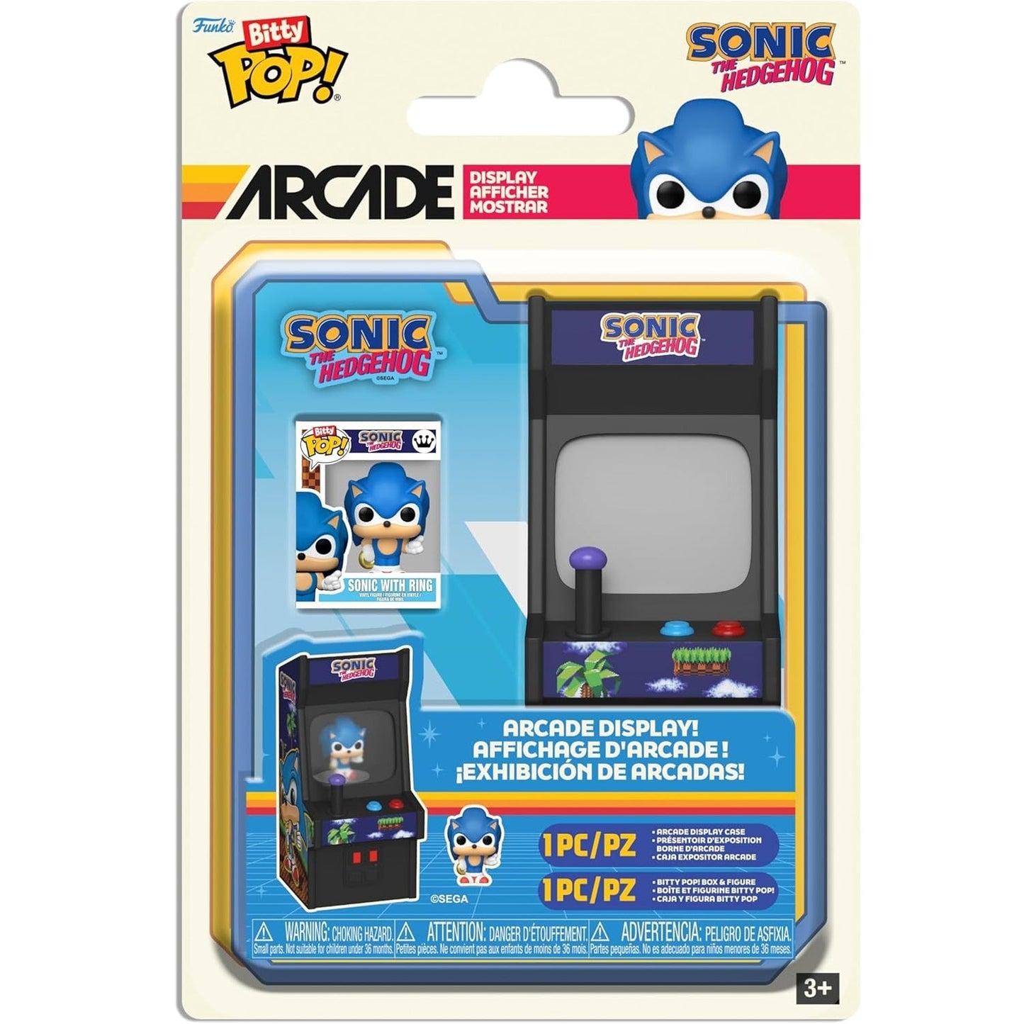 Funko Bitty Pop! Arcade Sonic The Hedgehog – Sonic mit Ring