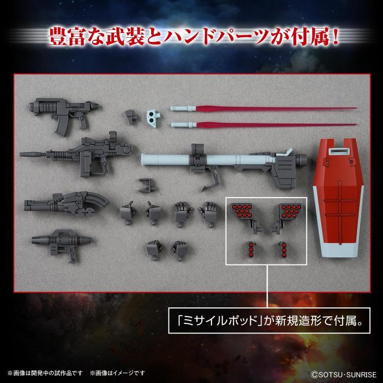 BANDAI - HG Gm Shoulder Cannon / Missile Pod 1/144 (Modellbausatz) 93185