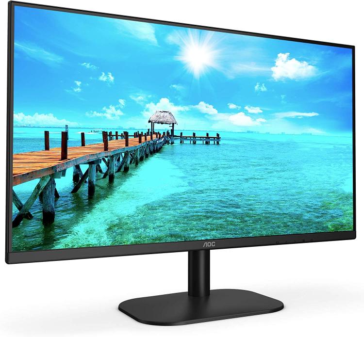 Aoc Monitor 27" Led Fhd Basic-Line 27bh2 Hdmi Full Hd Nero 1920x1080