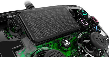 NACON WIRED PS4 CONTROLLER LEUCHTEND COMPACT LIGHT EDITION GRÜNE LEDS PAD NEU