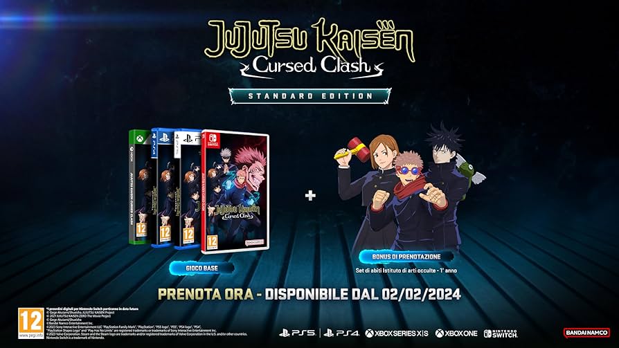 Jujutsu Kaisen Cursed Clash Nintendo Switch Videospiel EU ITA Neu Versiegelt
