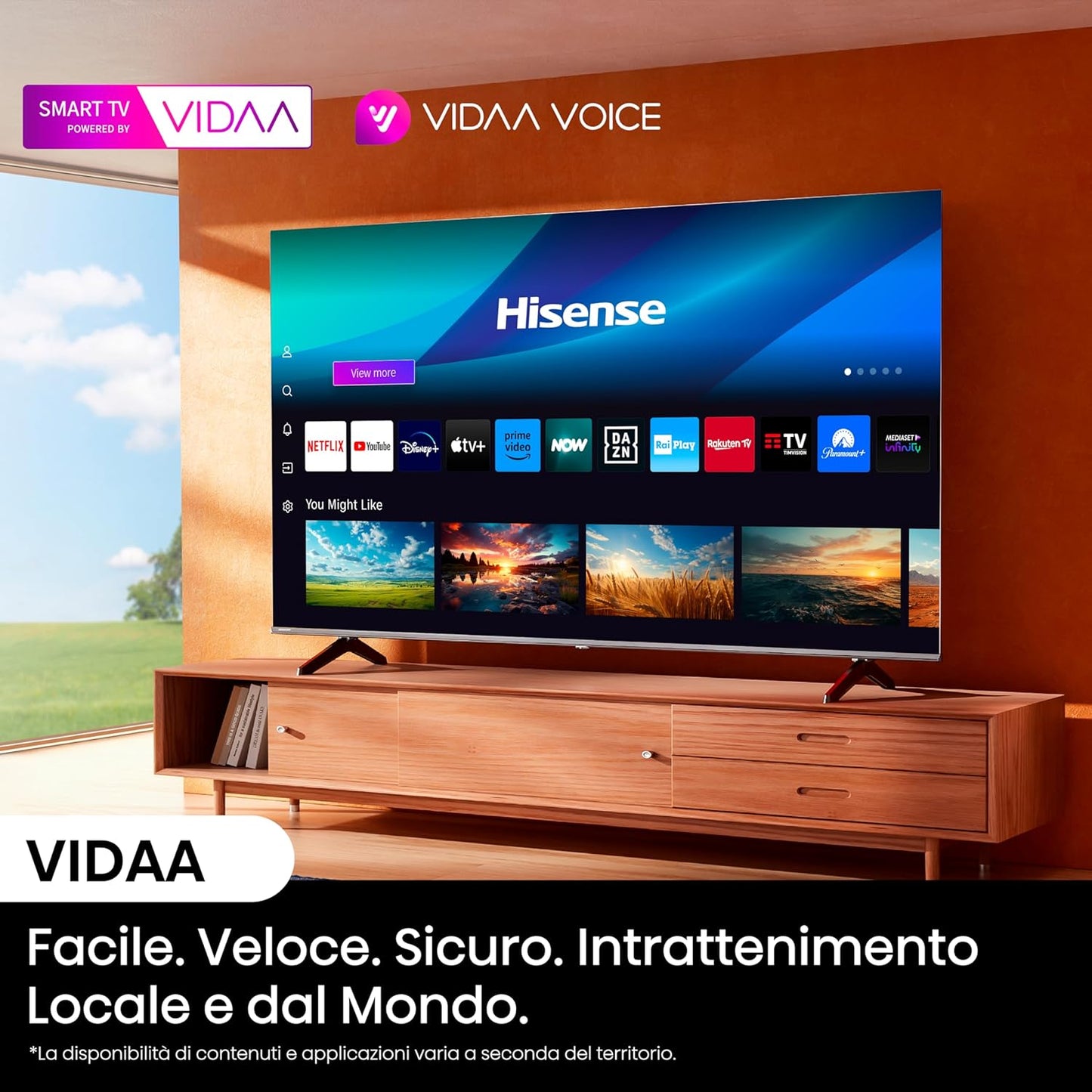 Hisense Smart TV 55" UHD 4K Ultra HD 55A6N LED Android Wi-Fi HDMI HDR
