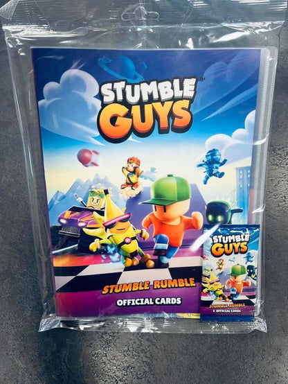 Stumble Guys Album-Karten Stumble Rumble Ordner + 1 Tüte mit 5 Karten Neu