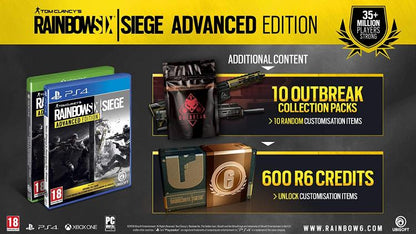 Tom Clancy's Rainbow Six Siege Advanced Edition PS4 PlayStation 4 Game Italian