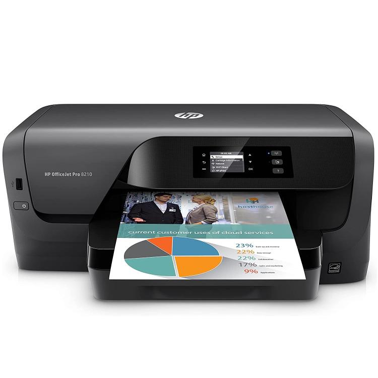 HP Pro 8210 Farbtintenstrahldrucker Schwarz Officejet Wifi 2400x1200 dpi A4 Foto