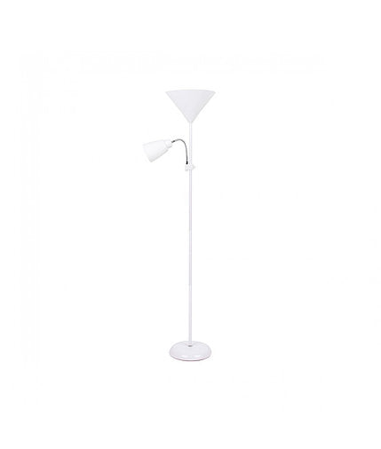 LED-Stehleuchte, 2 Lichter, E27, flexibler Arm, zum Lesen auf dem Sofa, D23-B