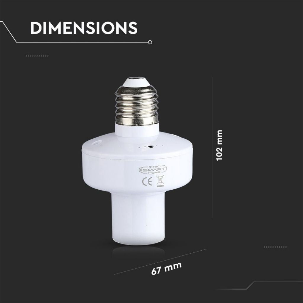 Smarte E27 Wi-Fi Lampenfassung 20W Kompatibel mit Google Home und Alexa