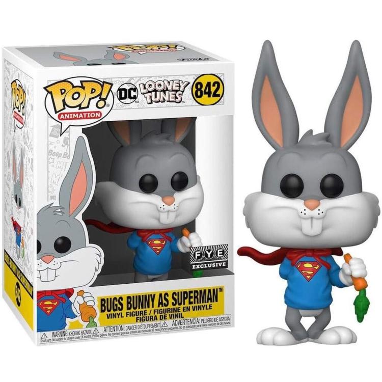 Funko Pop! Animation DC Looney Tunes (842) Bugs Bunny als Superman Vinylfigur
