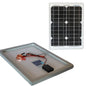 Solar Panel Photovoltaic Silicon Cells Module 30W 30Watt 12V Battery Clamps