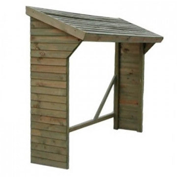 Holzlager - Holzunterstand Maße 217 x 80 x 155/180 H