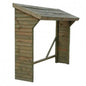 Woodshed - Wood storage structure dimensions 217 x 80 x 155/180 h