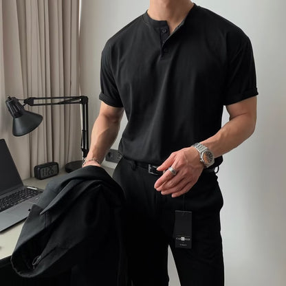 Herren-Polohemd mit Dreiknopfleiste