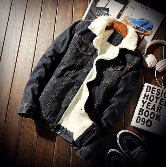 Giubbotto uomo giacca jeans in cotone