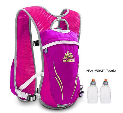 Zaino Running Idratazione Unisex per Maratona con Tasche Multiple
