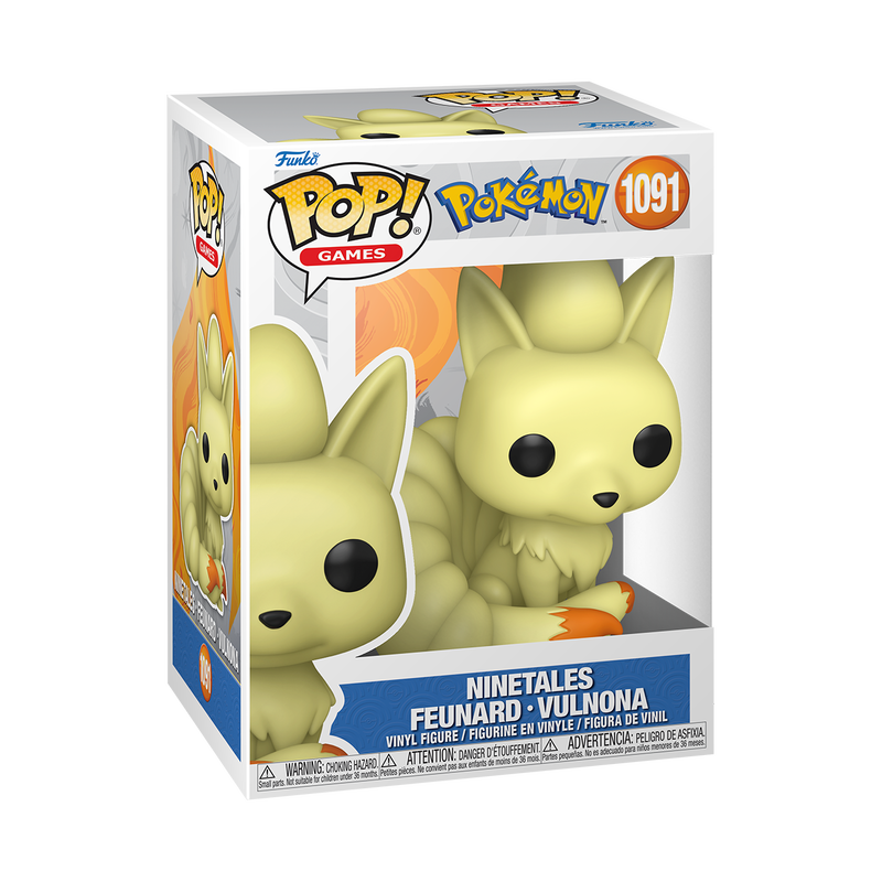 Funko Pop ! Games Pokémon - (1091) Ninetales Vinyl Figure 9cm
