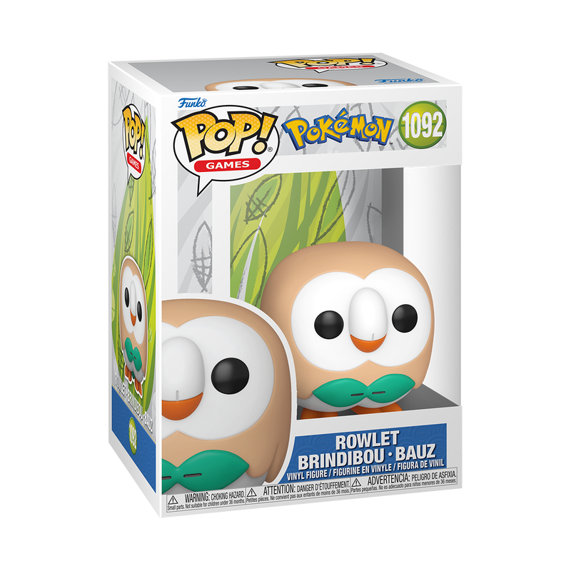 Funko Pop! Games - Pokémon (1092) Rowlet Vinylfigur 9cm (Vorbestellung)