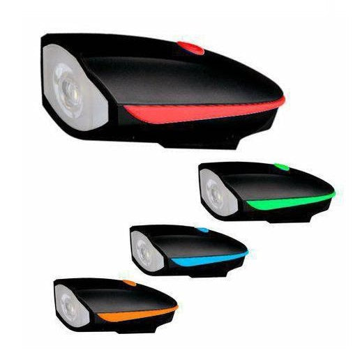 LED-Fahrradlicht, Taschenlampe, Scheinwerfer, Fahrradhupe und elektrische Klingel
